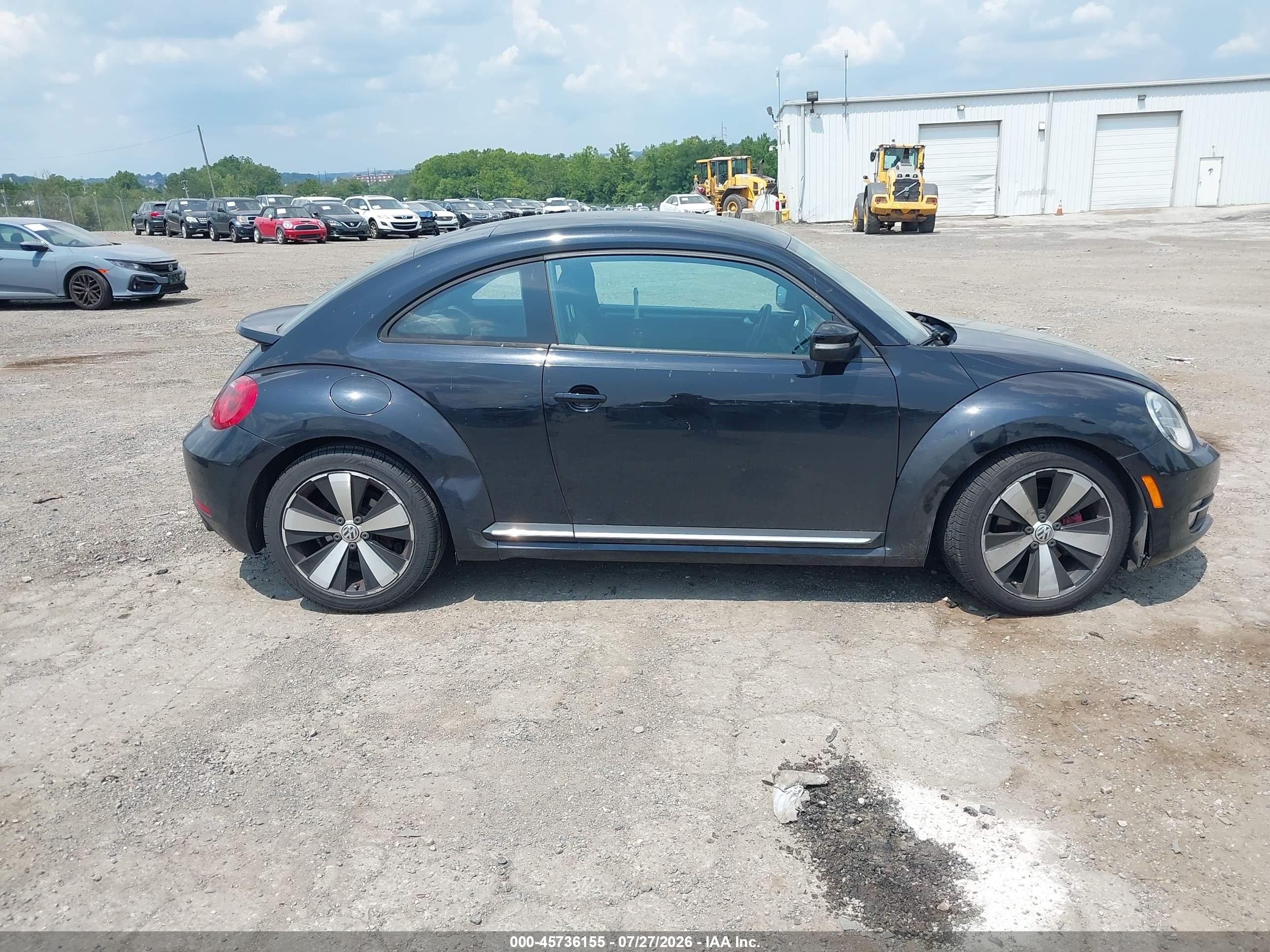 2013 Volkswagen Beetle 2.0t Turbo Black vin: 3VW4A7AT8DM621132