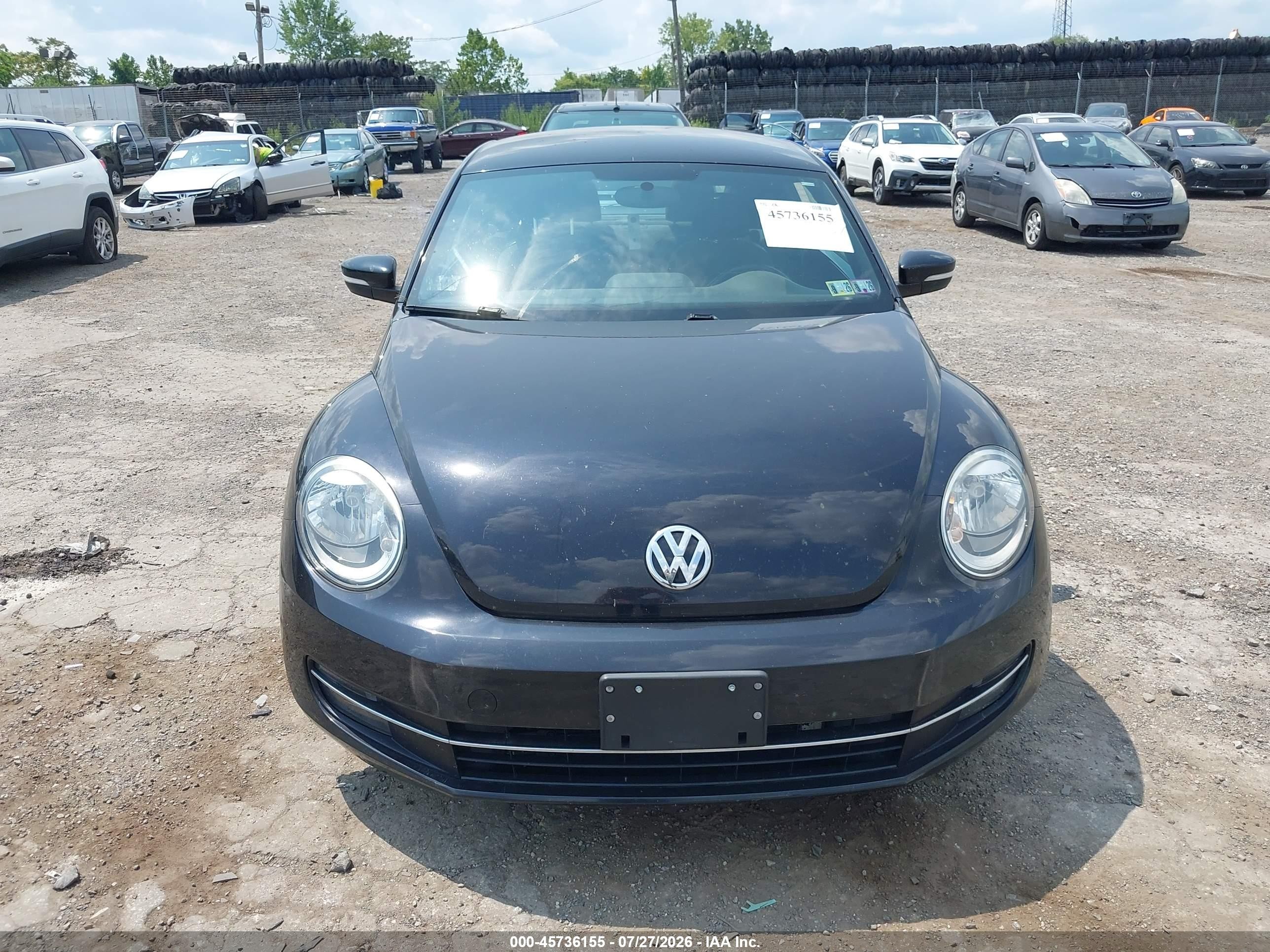 2013 Volkswagen Beetle 2.0t Turbo Black vin: 3VW4A7AT8DM621132