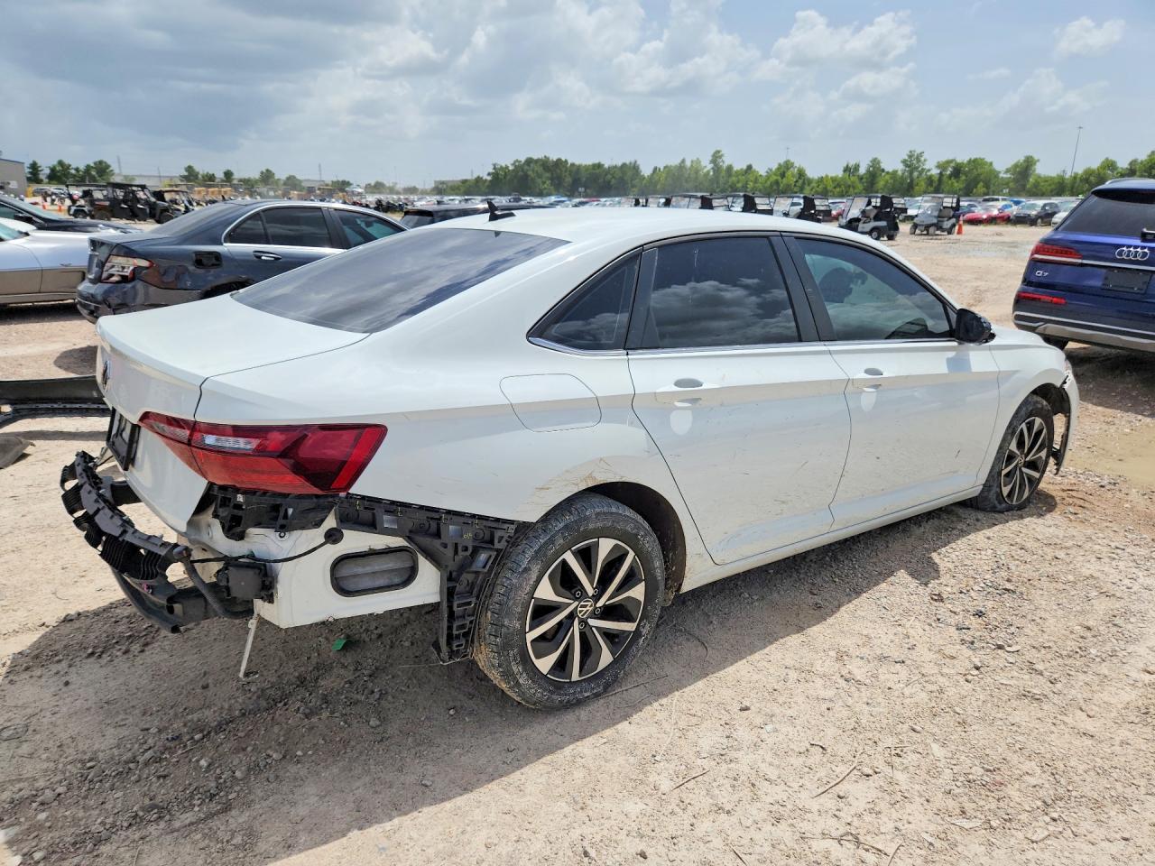 2023 Volkswagen Jetta S Белый vin: 3VW4M7BU1PM036086