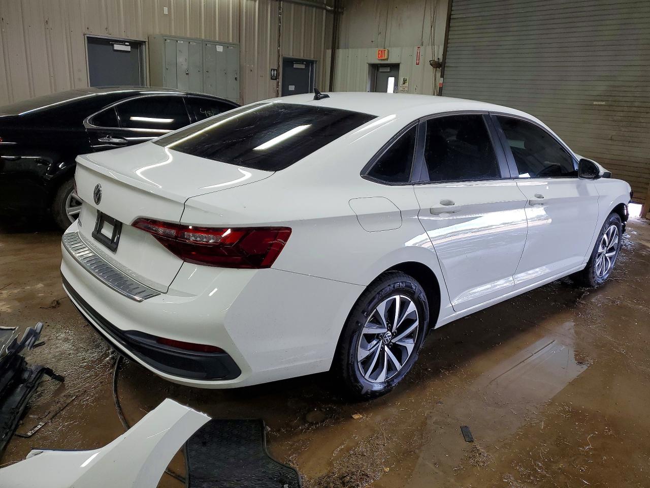 2024 Volkswagen Jetta S White vin: 3VW4M7BUXRM037868