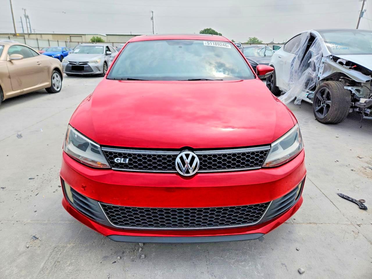 2014 Volkswagen Jetta Gli Красный vin: 3VW4S7AJ0EM391535