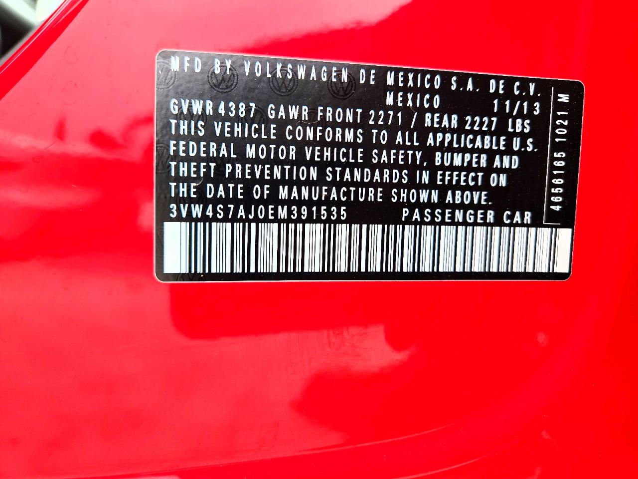 2014 Volkswagen Jetta Gli Красный vin: 3VW4S7AJ0EM391535