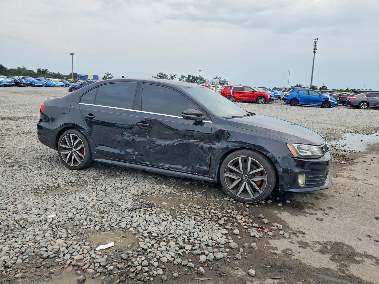 2014 Volkswagen Jetta Gli Черный vin: 3VW4S7AJ1EM230658
