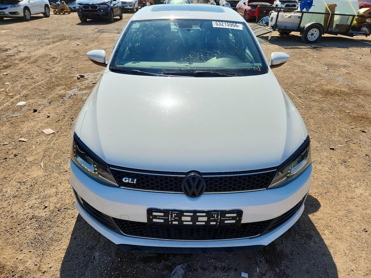 2013 Volkswagen Jetta Gli White vin: 3VW4S7AJ2DM299518
