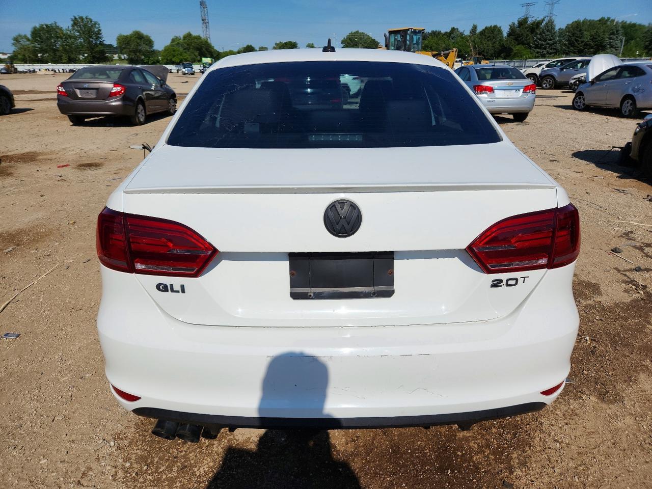 2013 Volkswagen Jetta Gli White vin: 3VW4S7AJ2DM299518