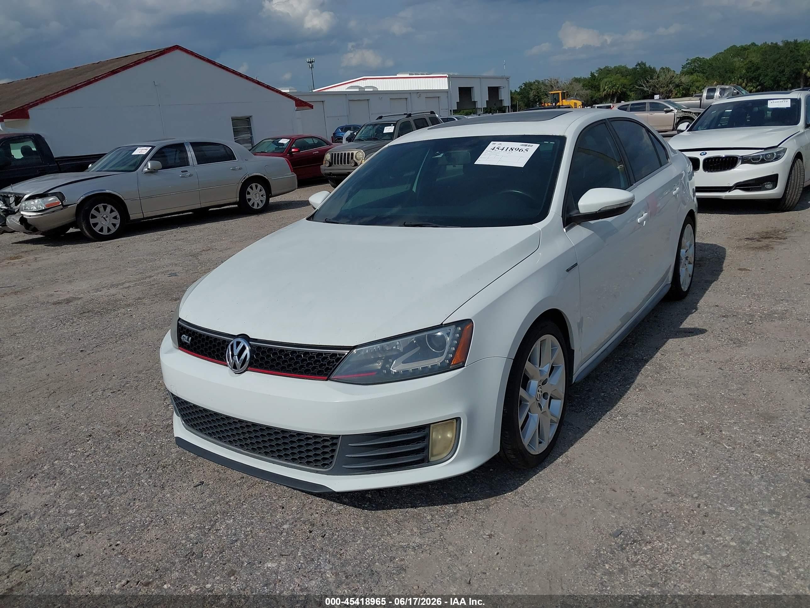 2014 Volkswagen Jetta Gli Edition 30 W/nav Белый vin: 3VW4S7AJ2EM312480