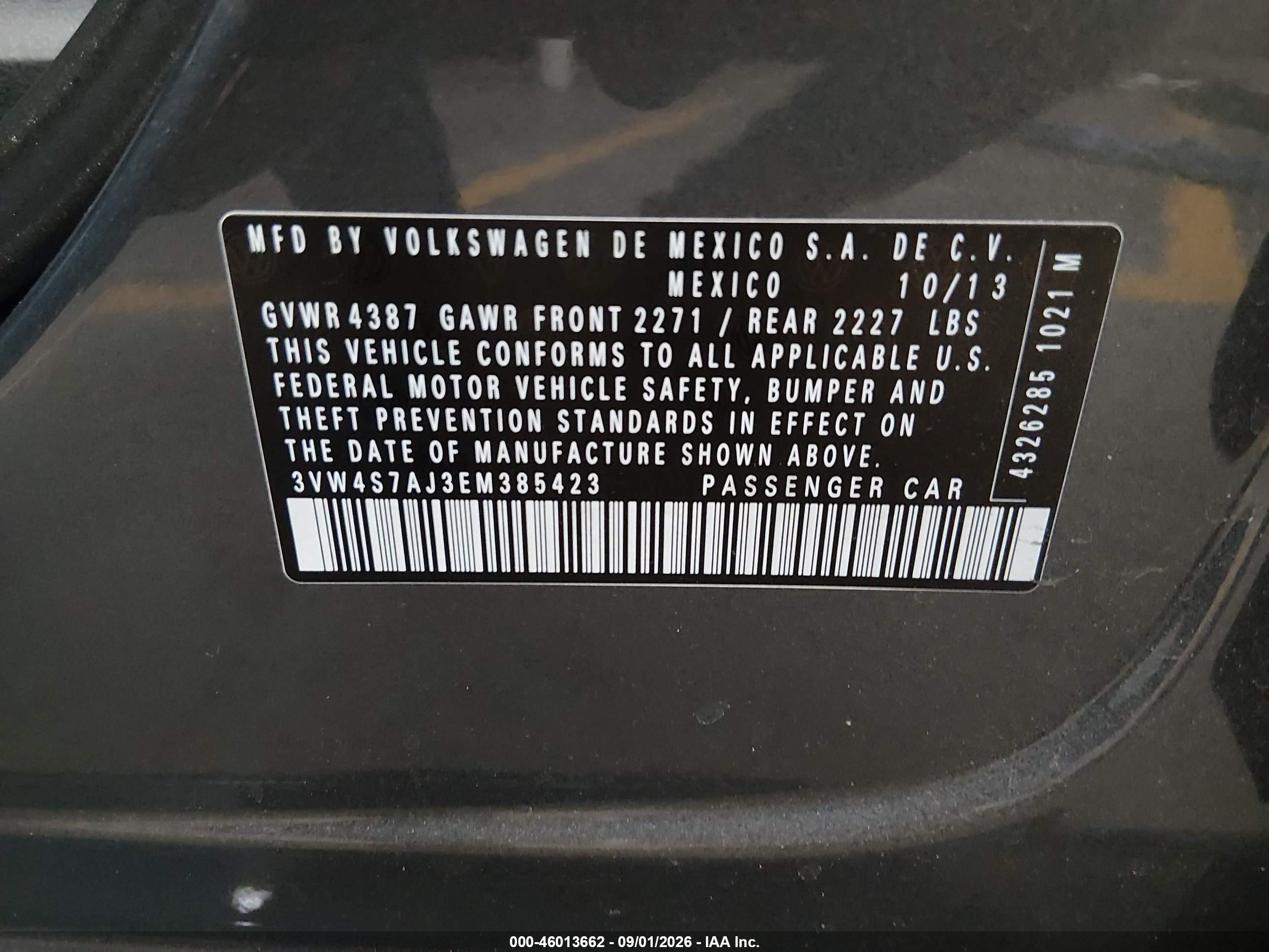 2014 Volkswagen Jetta Gli Autobahn Gray vin: 3VW4S7AJ3EM385423