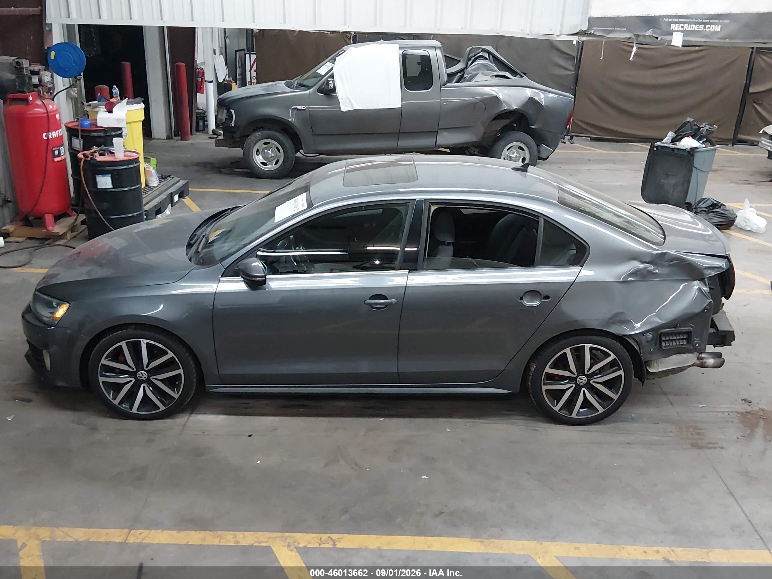 2014 Volkswagen Jetta Gli Autobahn Gray vin: 3VW4S7AJ3EM385423