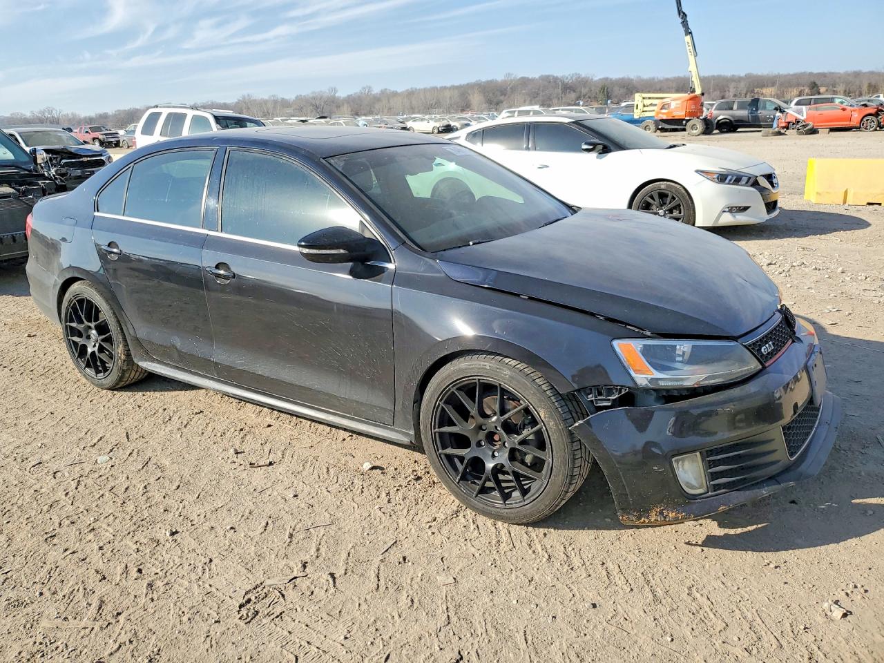 2015 Volkswagen Jetta Gli Черный vin: 3VW4S7AJ4FM235208