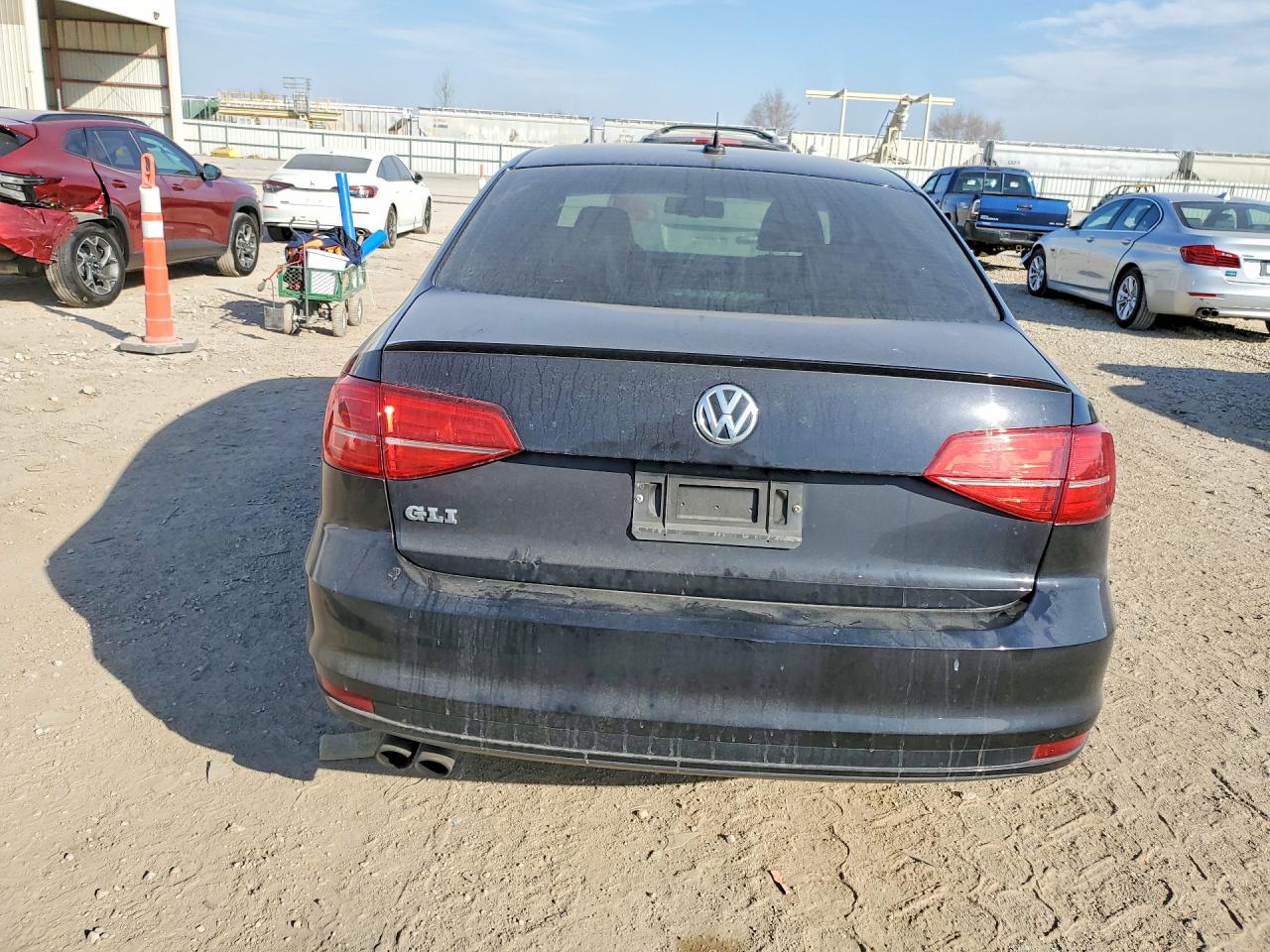 2015 Volkswagen Jetta Gli Черный vin: 3VW4S7AJ4FM235208