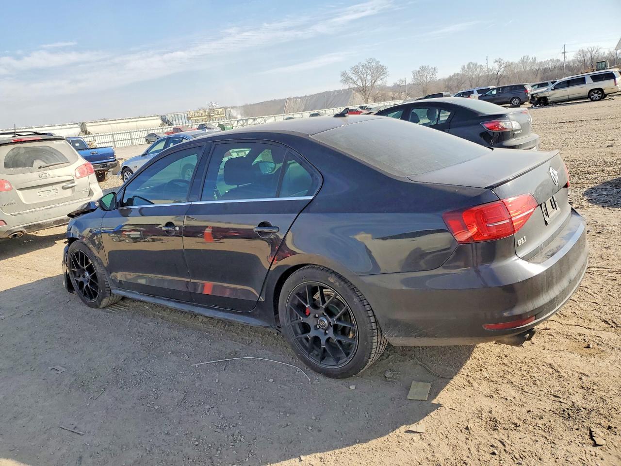 2015 Volkswagen Jetta Gli Черный vin: 3VW4S7AJ4FM235208