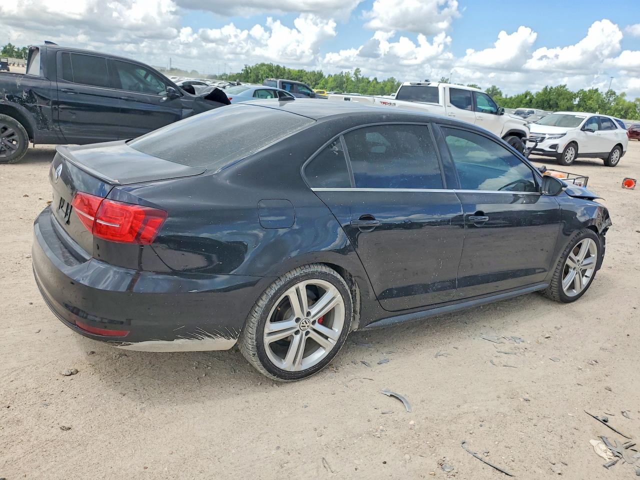 2015 Volkswagen Jetta Gli Black vin: 3VW4S7AJ4FM263946
