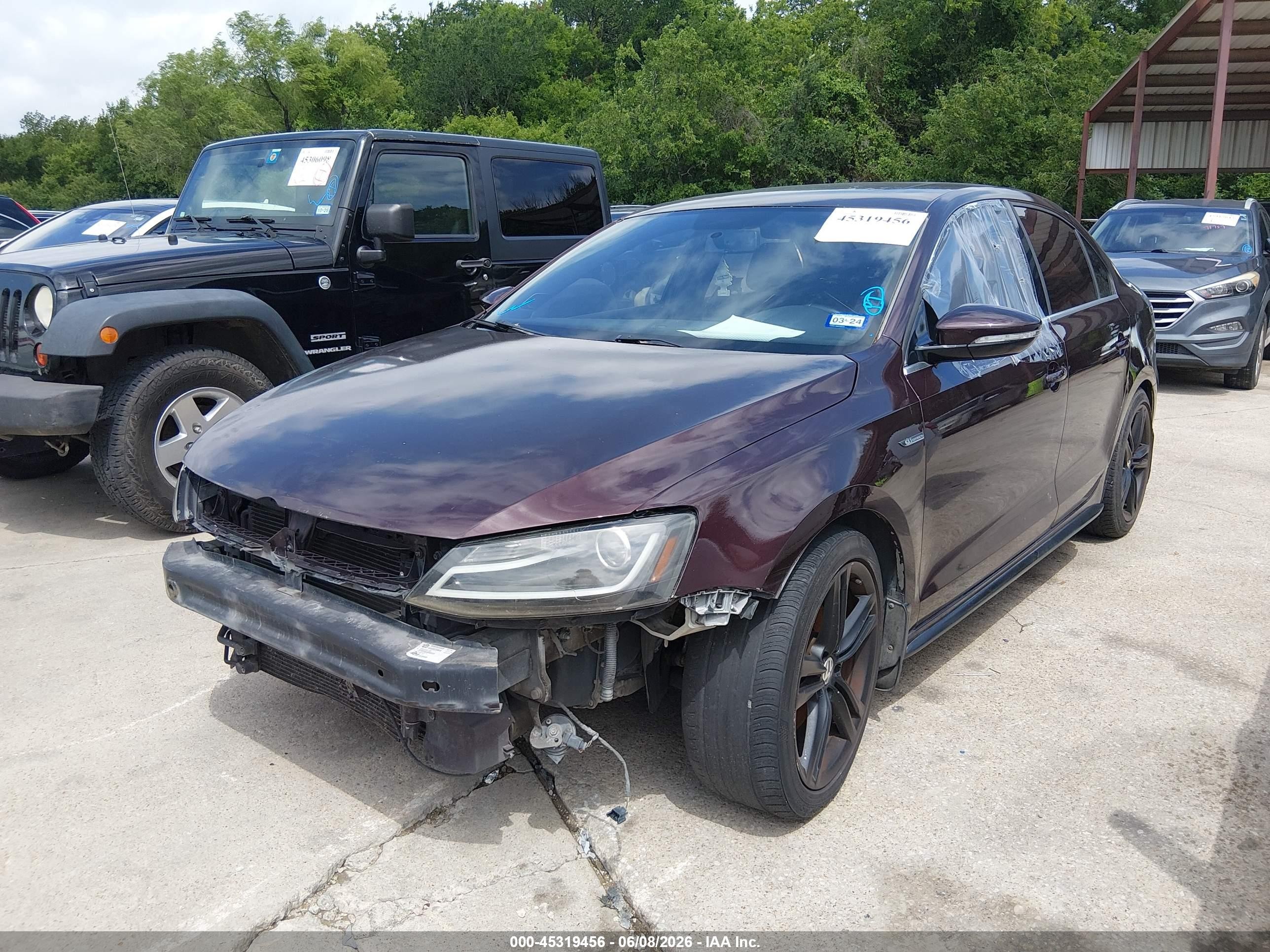 2014 Volkswagen Jetta Gli Edition 30 Burgundy vin: 3VW4S7AJ6EM308108