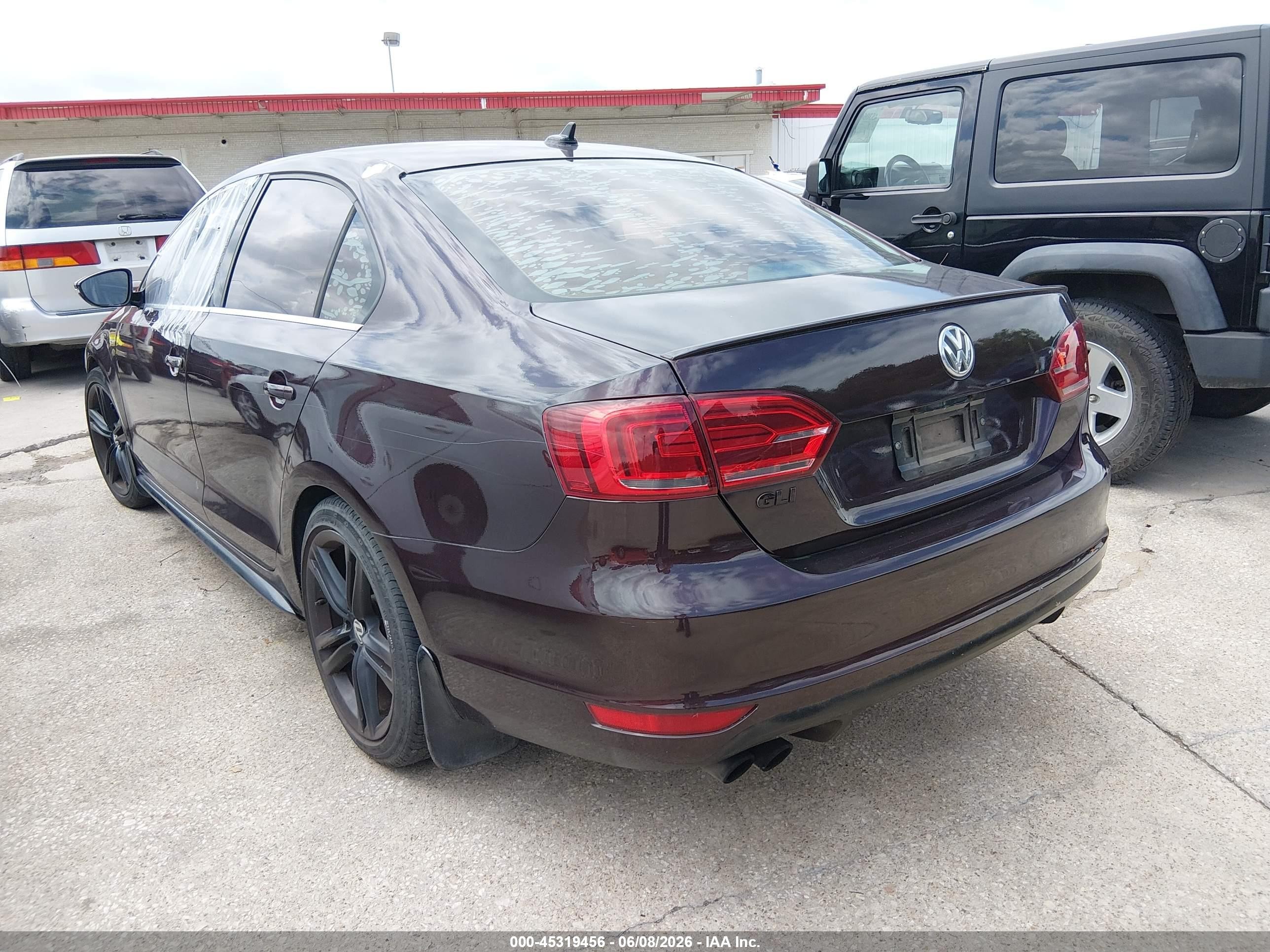 2014 Volkswagen Jetta Gli Edition 30 Burgundy vin: 3VW4S7AJ6EM308108