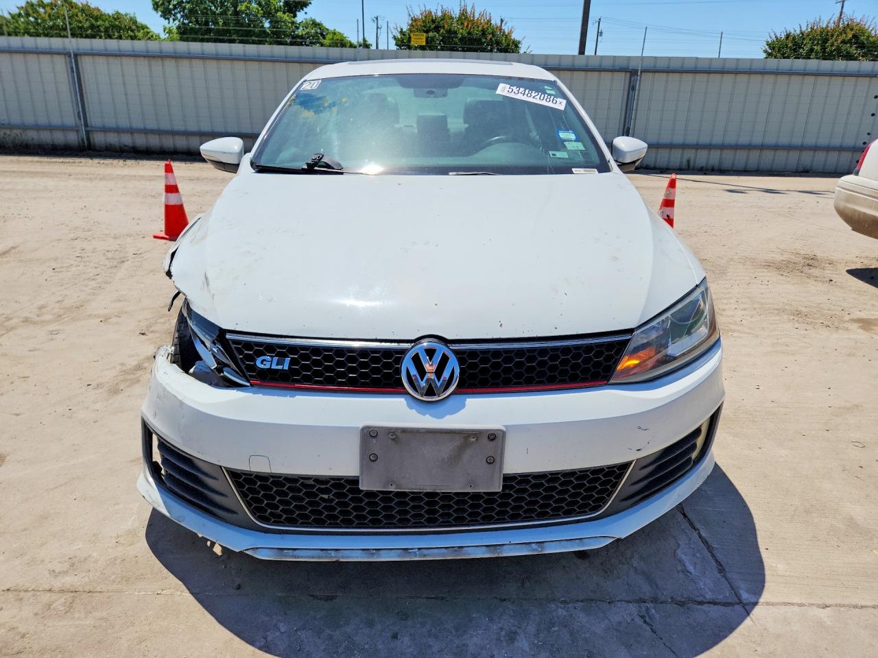 2014 Volkswagen Jetta Gli White vin: 3VW4S7AJ6EM329072