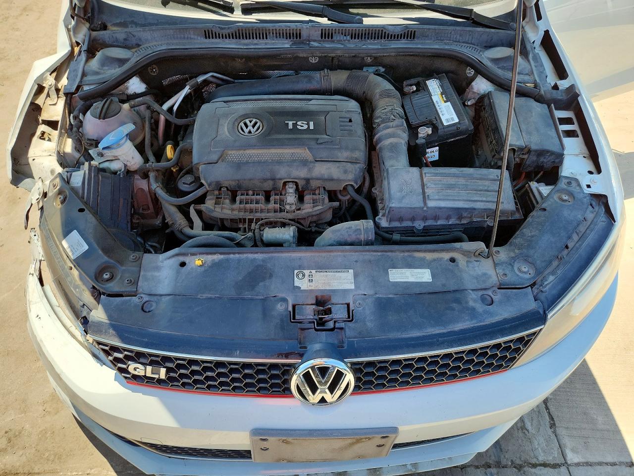 2014 Volkswagen Jetta Gli White vin: 3VW4S7AJ6EM329072