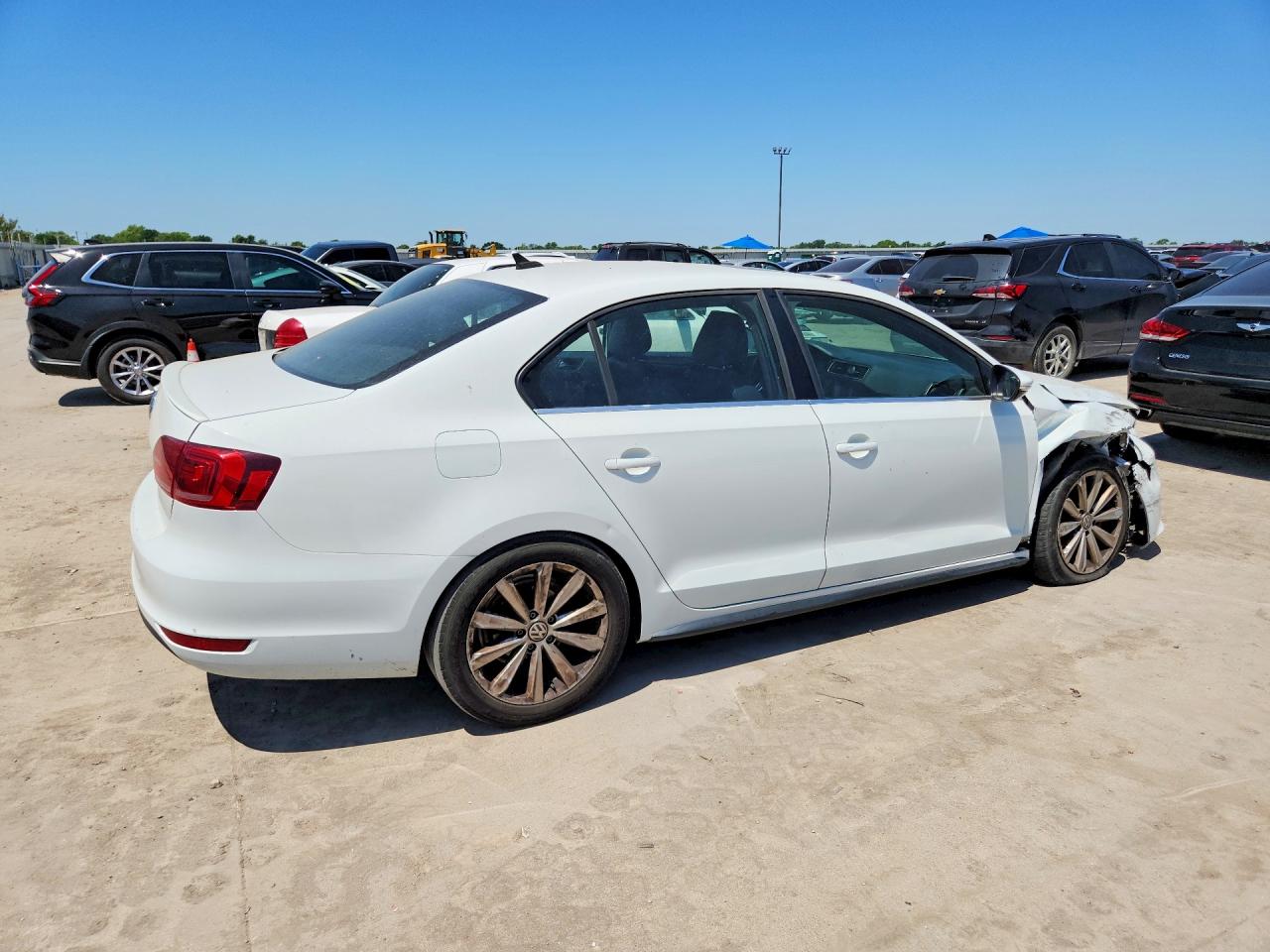 2014 Volkswagen Jetta Gli White vin: 3VW4S7AJ6EM329072