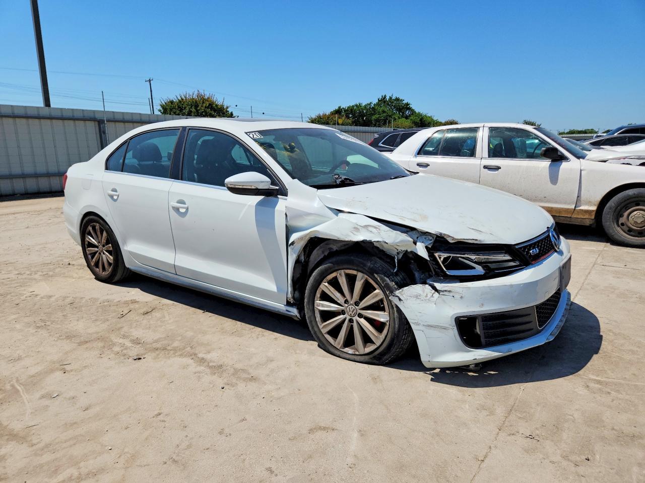 2014 Volkswagen Jetta Gli White vin: 3VW4S7AJ6EM329072