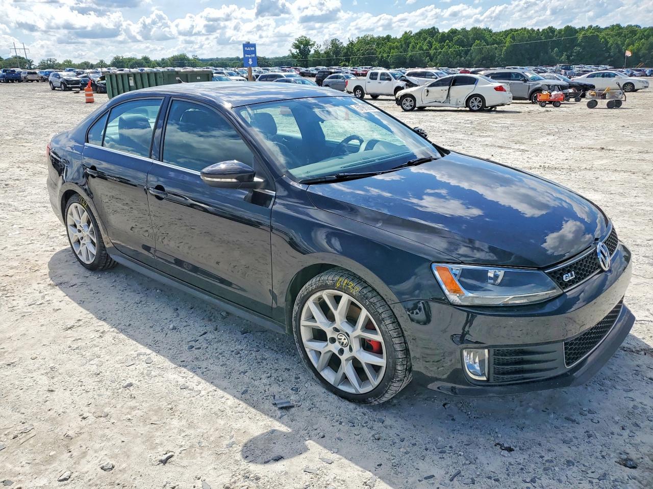 2014 Volkswagen Jetta Gli Black vin: 3VW4S7AJ6EM394133