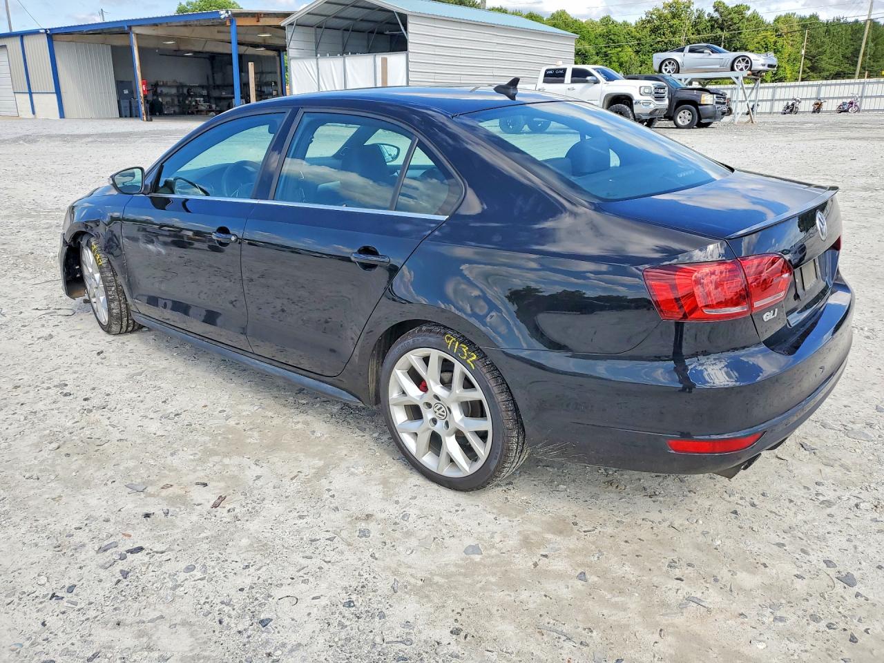 2014 Volkswagen Jetta Gli Black vin: 3VW4S7AJ6EM394133