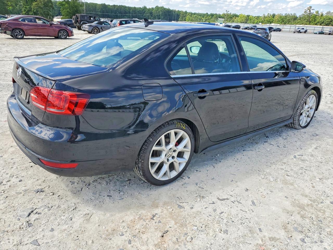2014 Volkswagen Jetta Gli Black vin: 3VW4S7AJ6EM394133