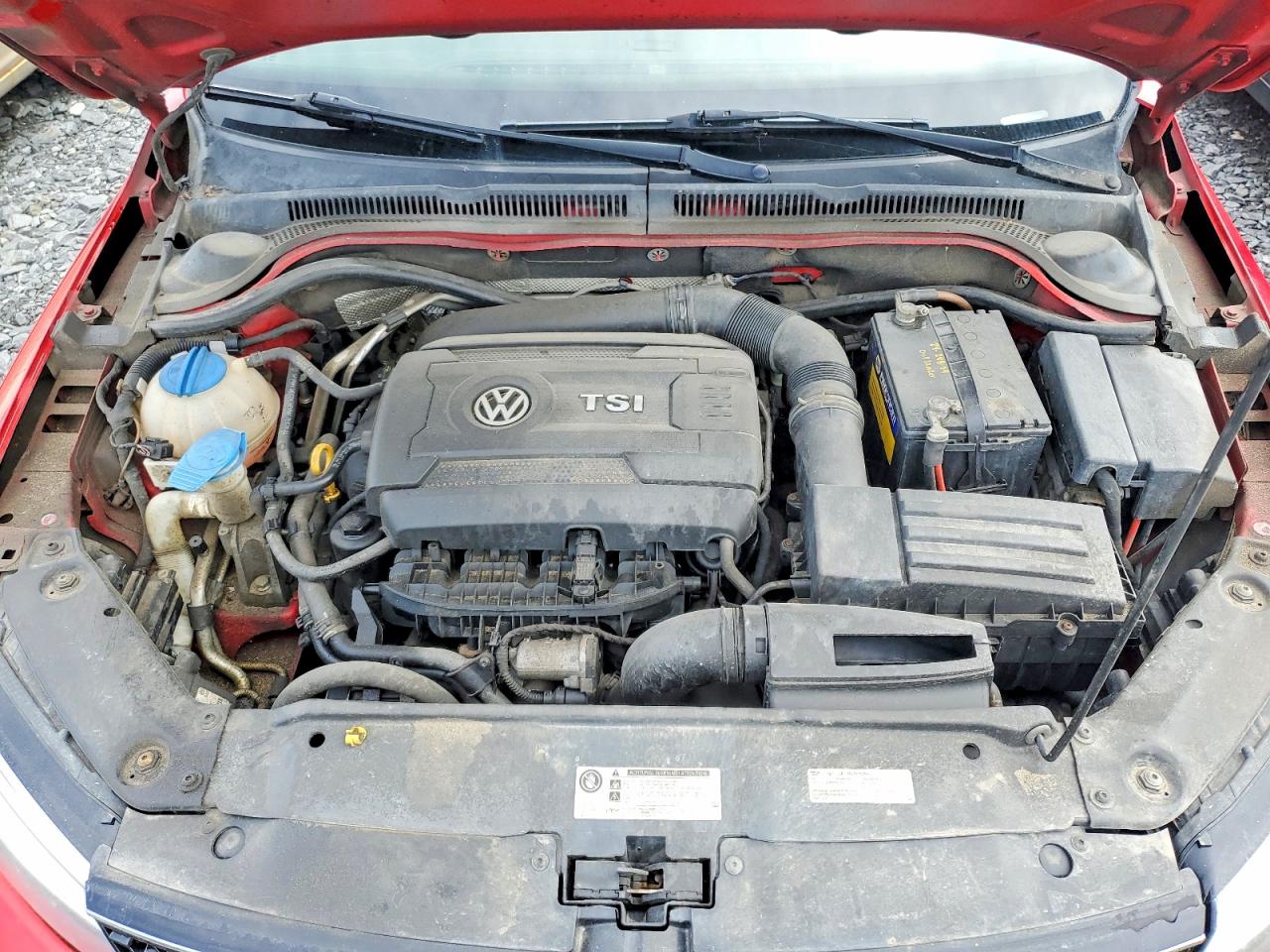 2014 Volkswagen Jetta Gli Red vin: 3VW4S7AJ8EM395400