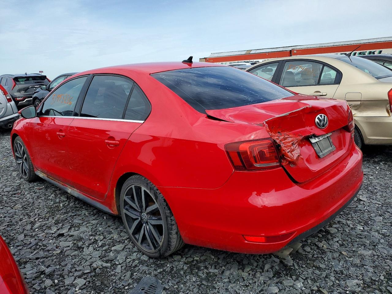 2014 Volkswagen Jetta Gli Red vin: 3VW4S7AJ8EM395400