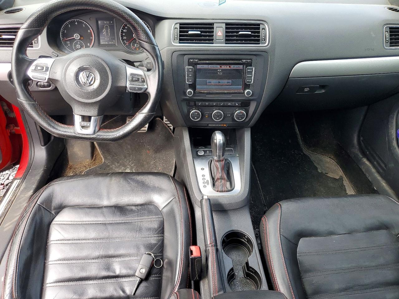 2014 Volkswagen Jetta Gli Red vin: 3VW4S7AJ8EM395400