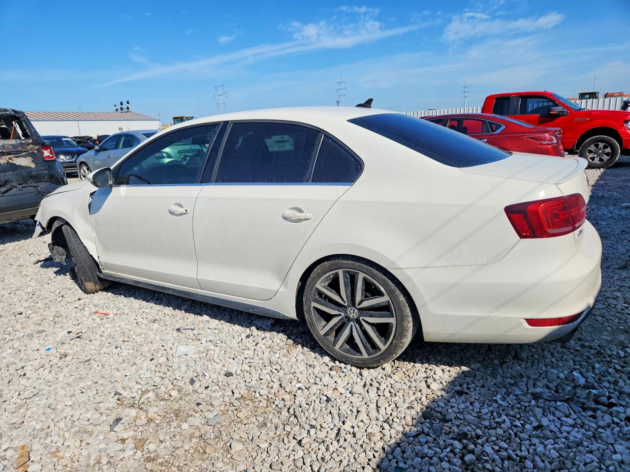 2014 Volkswagen Jetta Gli White vin: 3VW4S7AJ9EM209752