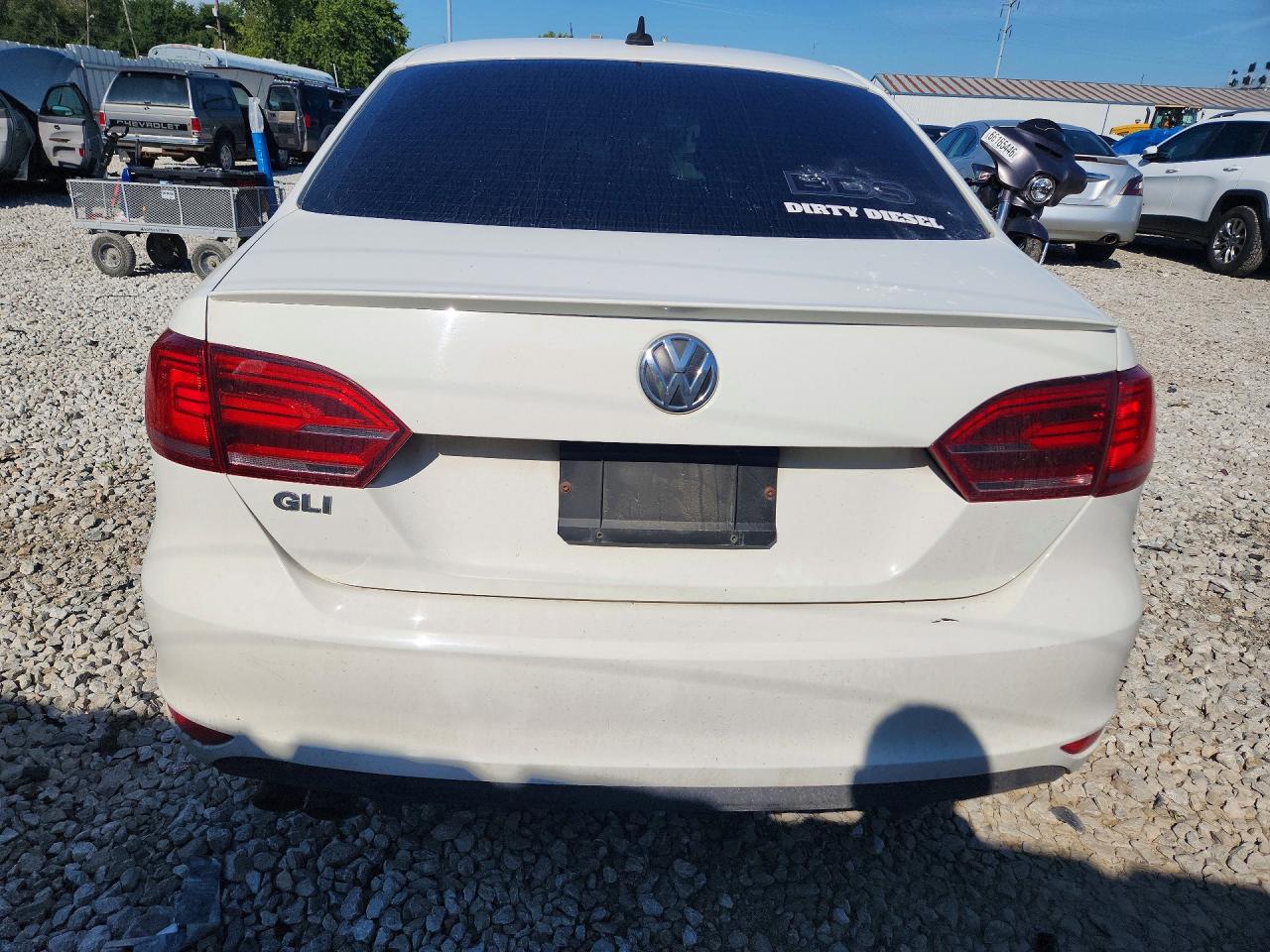 2014 Volkswagen Jetta Gli White vin: 3VW4S7AJ9EM209752