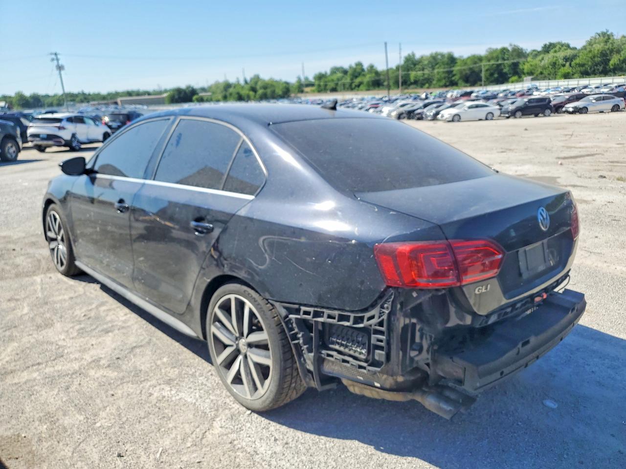 2014 Volkswagen Jetta Gli Black vin: 3VW4S7AJ9EM213803