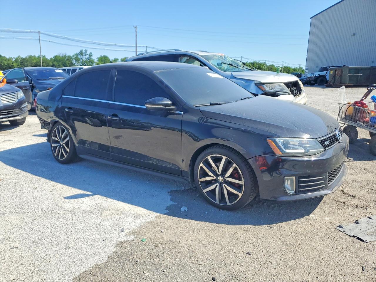 2014 Volkswagen Jetta Gli Black vin: 3VW4S7AJ9EM213803