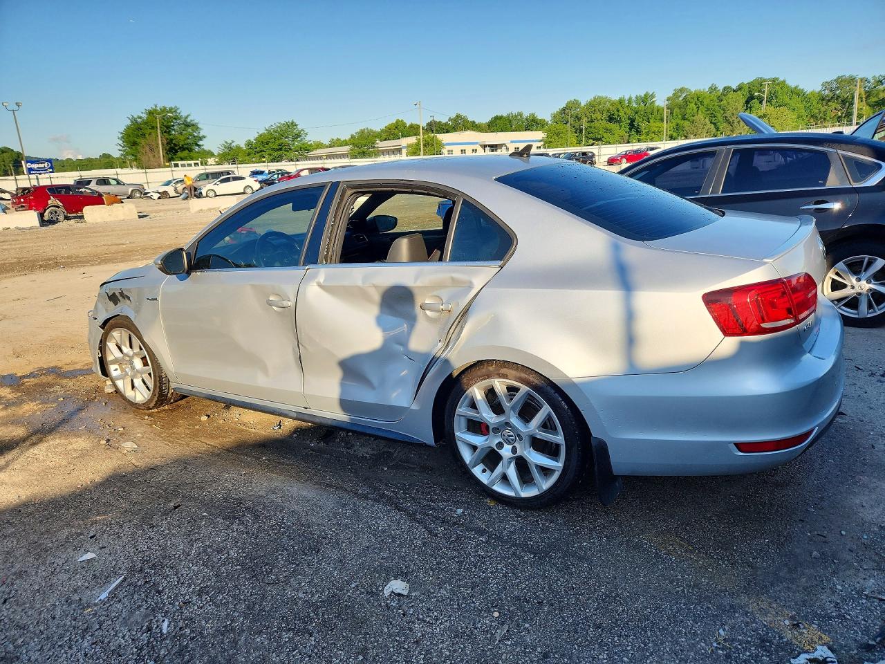 2014 Volkswagen Jetta Gli Silver vin: 3VW4S7AJ9EM293541