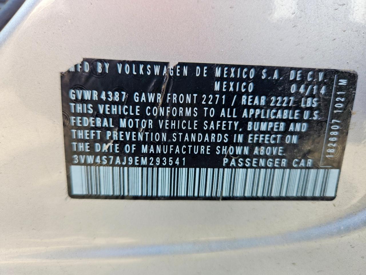 2014 Volkswagen Jetta Gli Silver vin: 3VW4S7AJ9EM293541