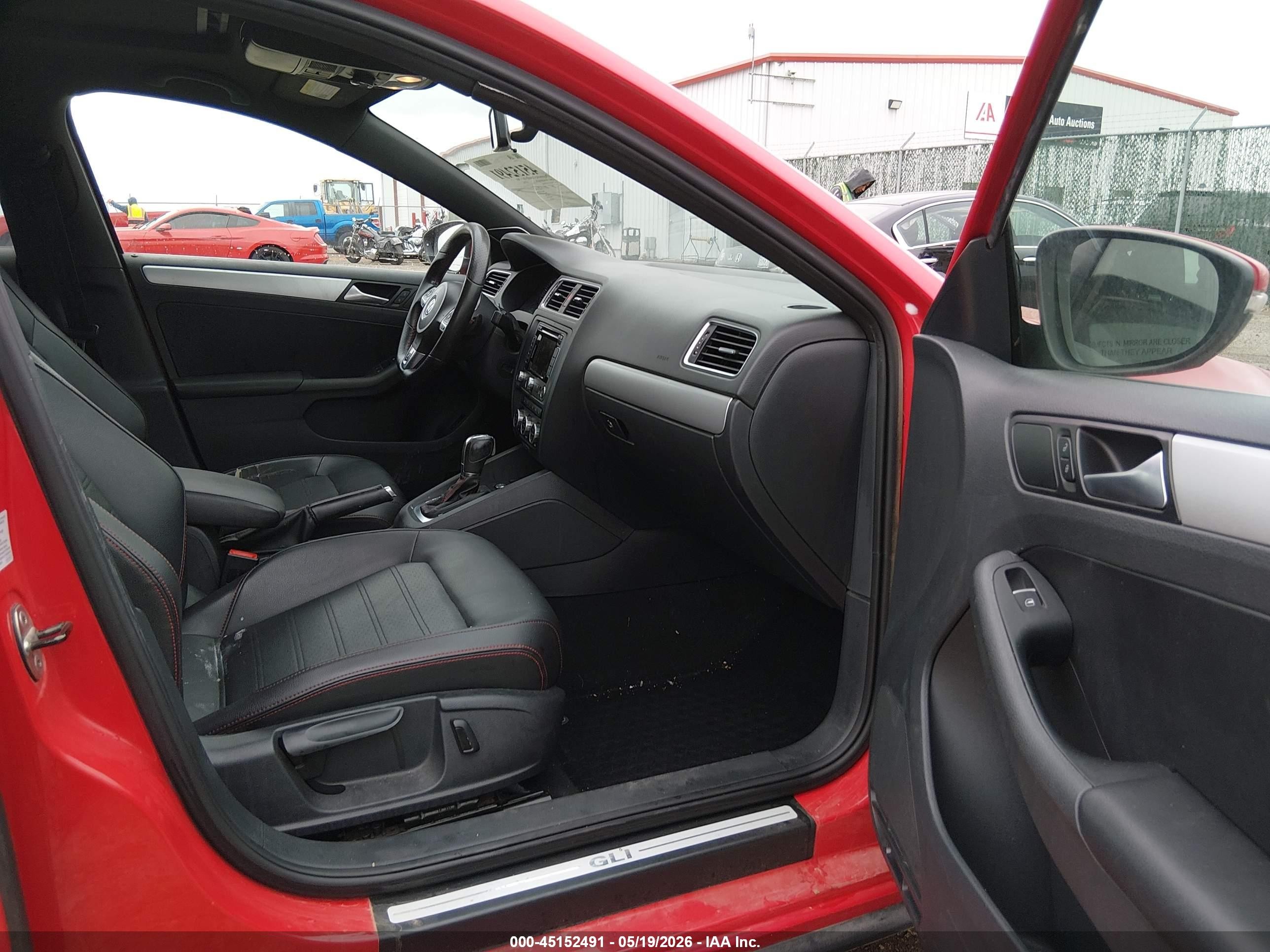 2014 Volkswagen Jetta Gli Autobahn W/nav Red vin: 3VW4S7AJ9EM355469
