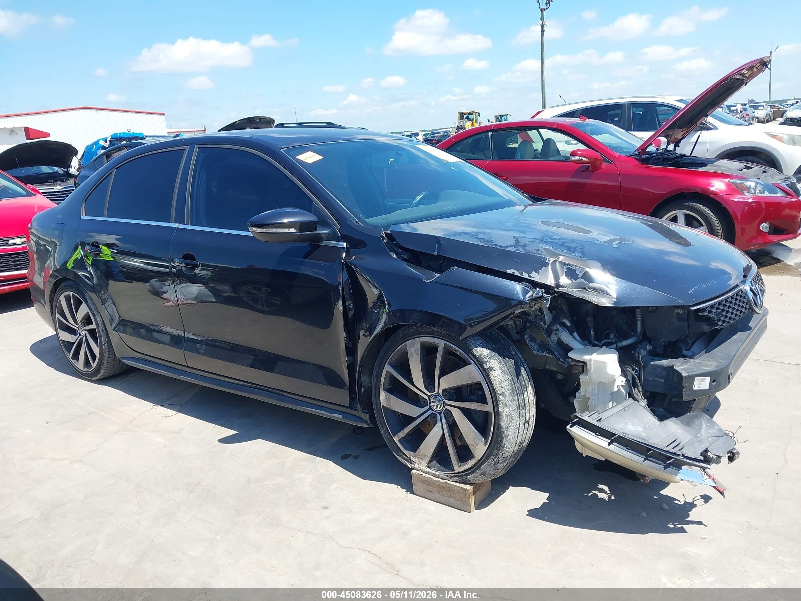 2014 Volkswagen Jetta Gli Black vin: 3VW4T7AJ0EM398031