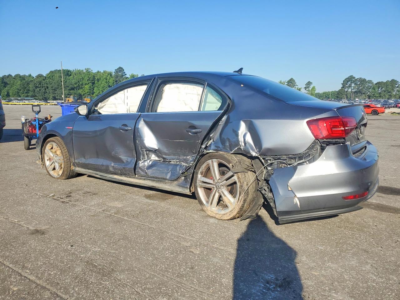 2017 Volkswagen Jetta Gli Серый vin: 3VW4T7AJ0HM355233