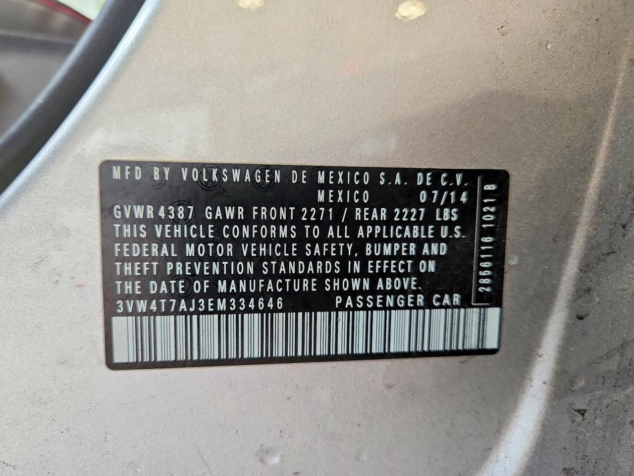2014 Volkswagen Jetta Gli Gray vin: 3VW4T7AJ3EM334646
