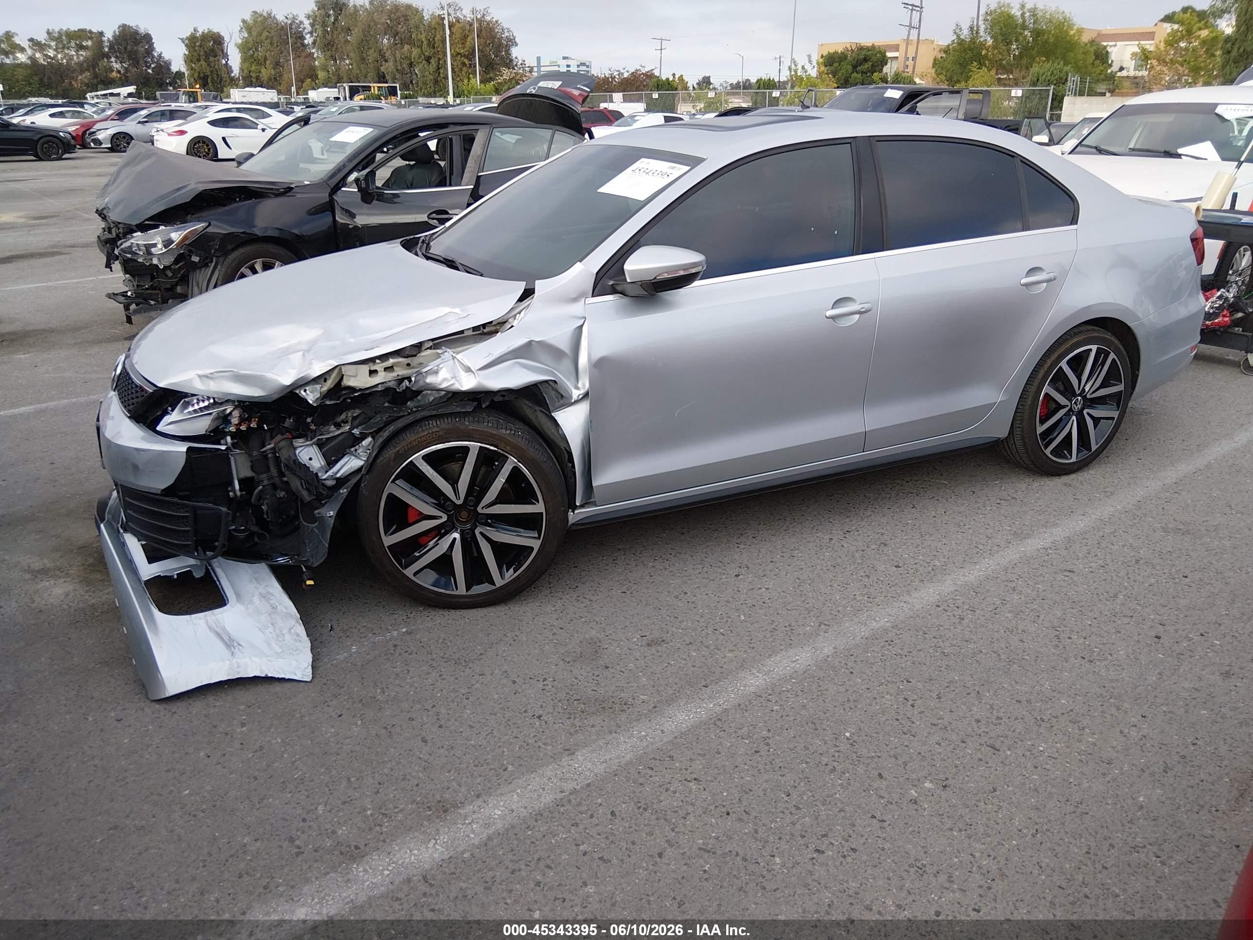 2014 Volkswagen Jetta Gli Autobahn W/nav Gray vin: 3VW4T7AJ3EM381420