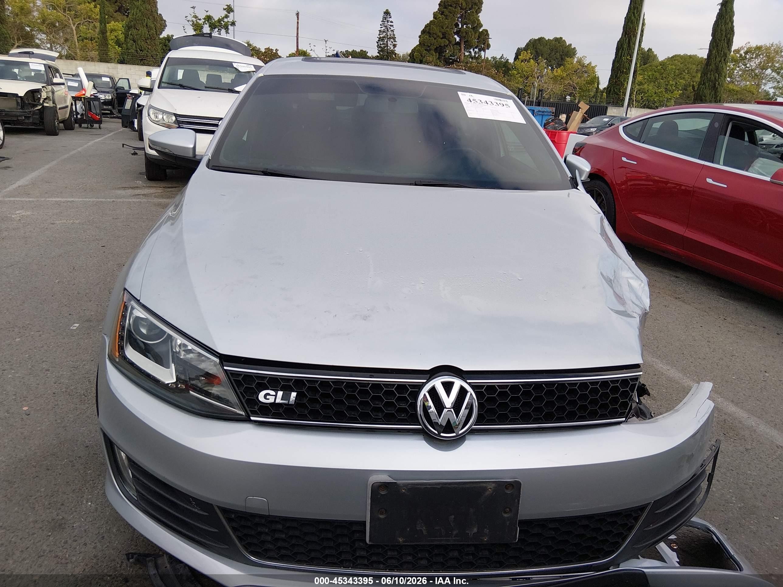 2014 Volkswagen Jetta Gli Autobahn W/nav Gray vin: 3VW4T7AJ3EM381420