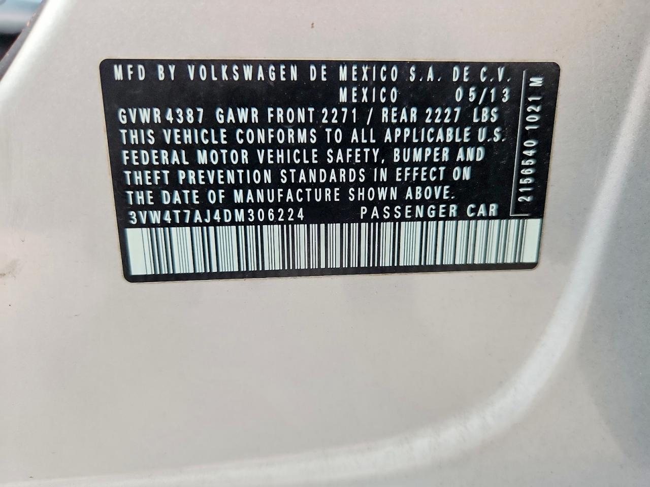 2013 Volkswagen Jetta Gli Silver vin: 3VW4T7AJ4DM306224