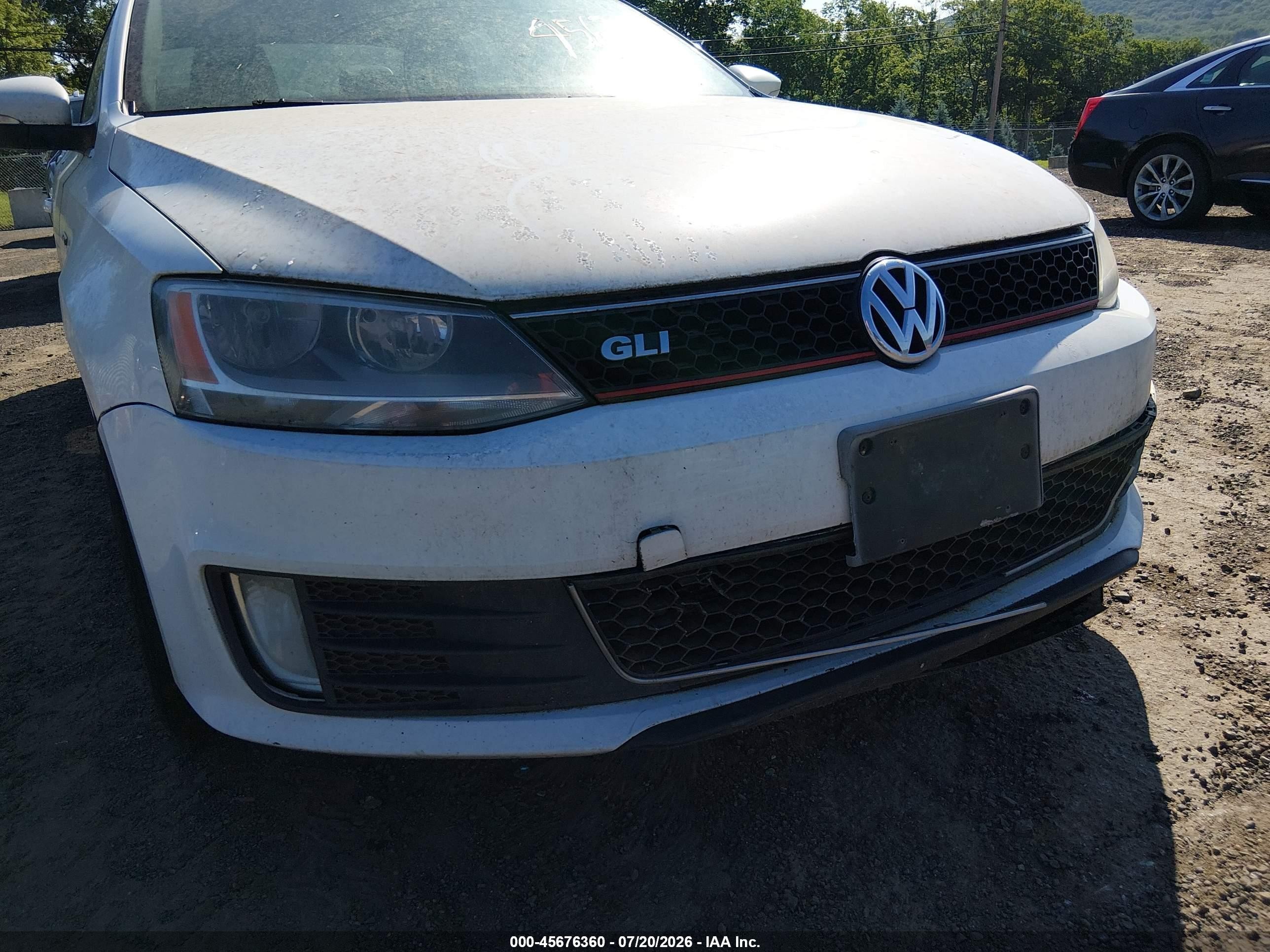 2014 Volkswagen Jetta Gli Edition 30 White vin: 3VW4T7AJ4EM329889
