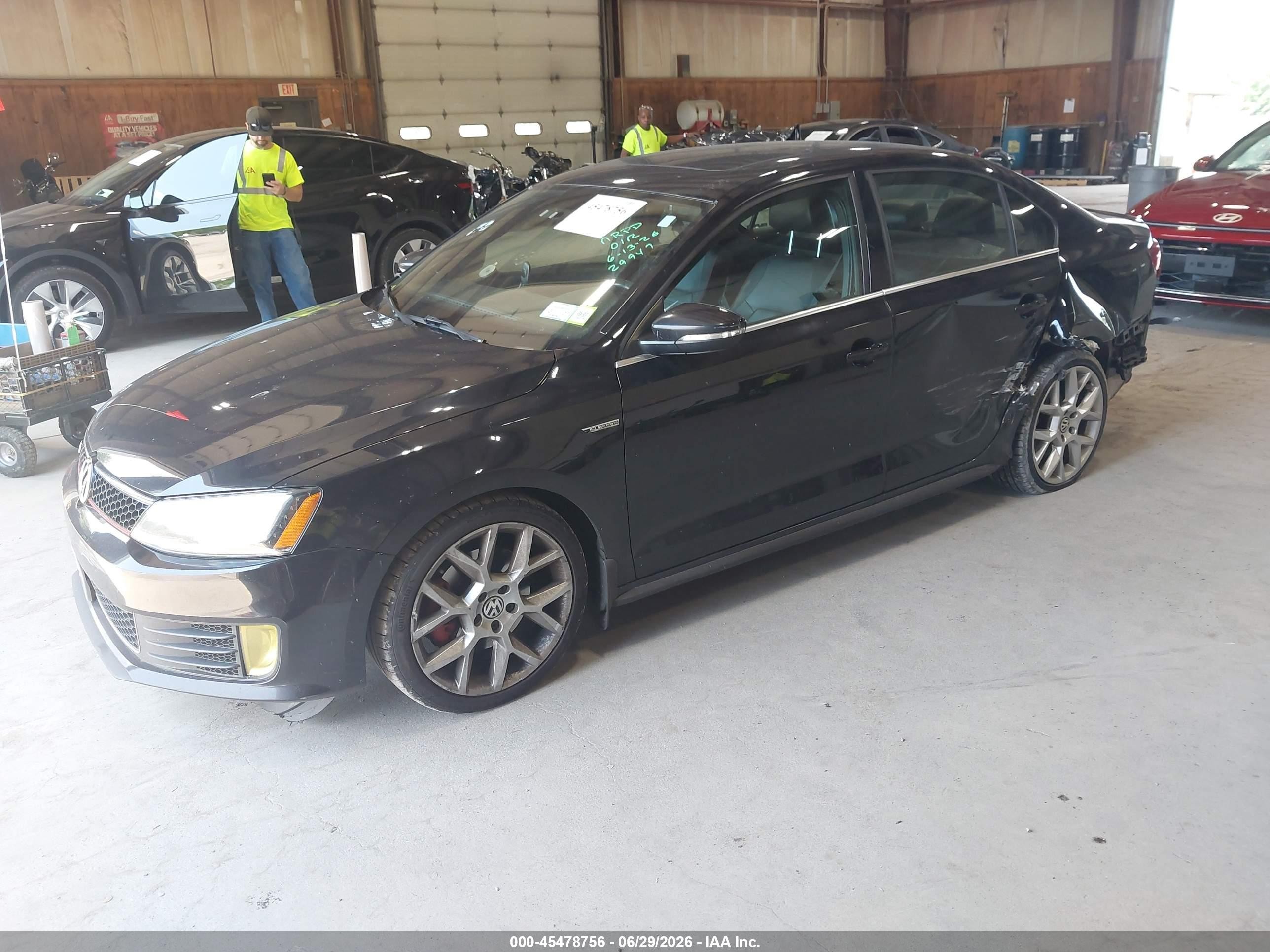 2014 Volkswagen Jetta Gli Edition 30 W/nav Black vin: 3VW4T7AJ5EM308629