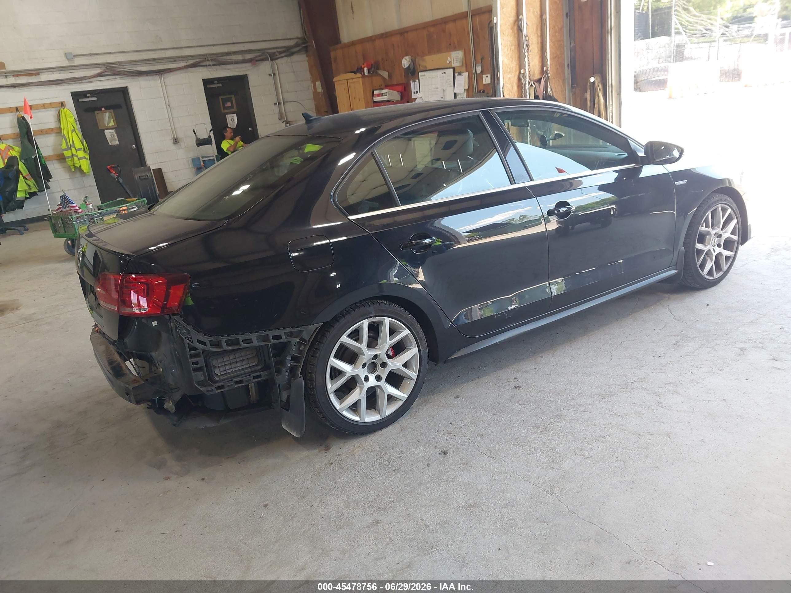 2014 Volkswagen Jetta Gli Edition 30 W/nav Black vin: 3VW4T7AJ5EM308629