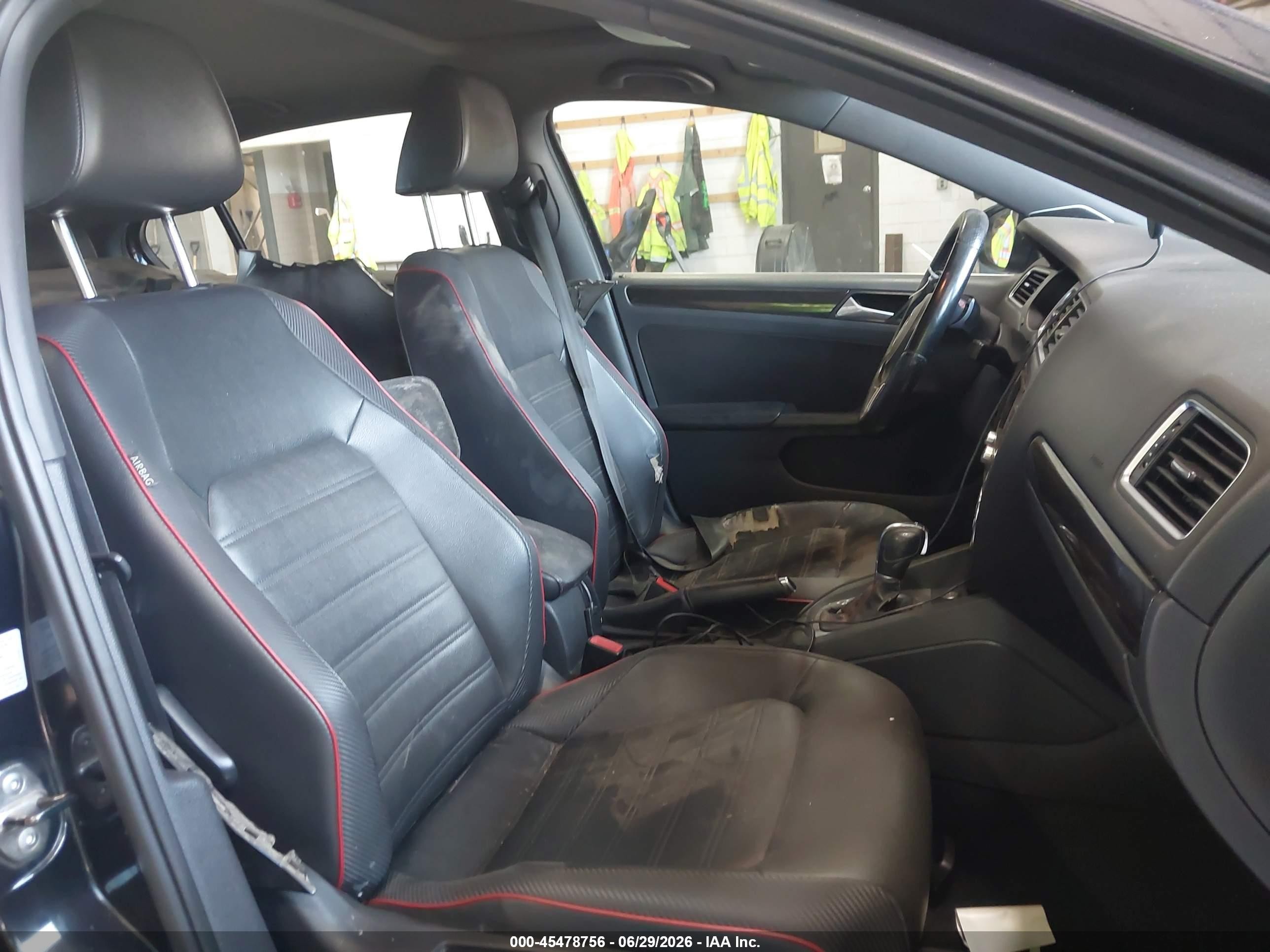 2014 Volkswagen Jetta Gli Edition 30 W/nav Black vin: 3VW4T7AJ5EM308629