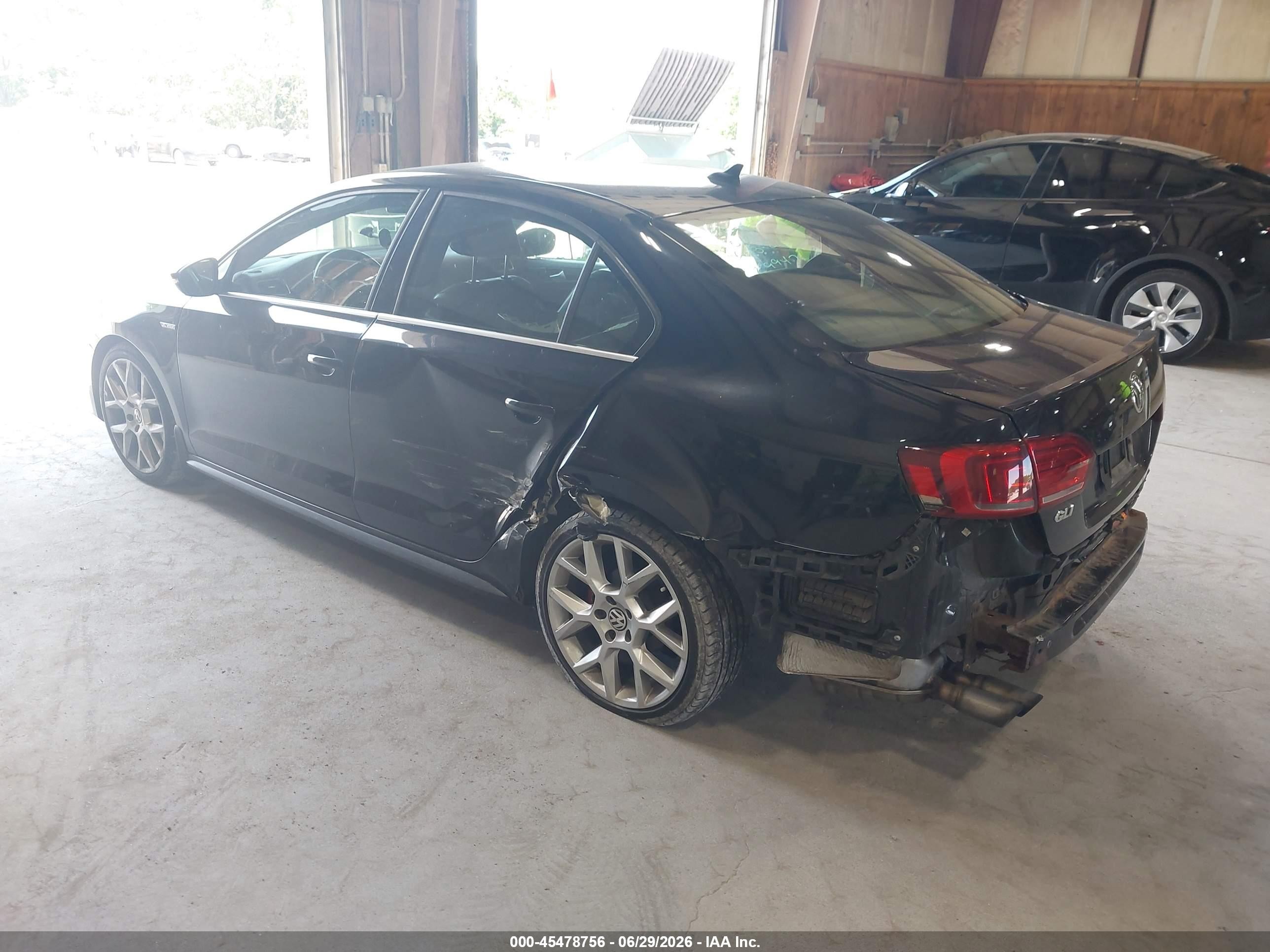 2014 Volkswagen Jetta Gli Edition 30 W/nav Black vin: 3VW4T7AJ5EM308629