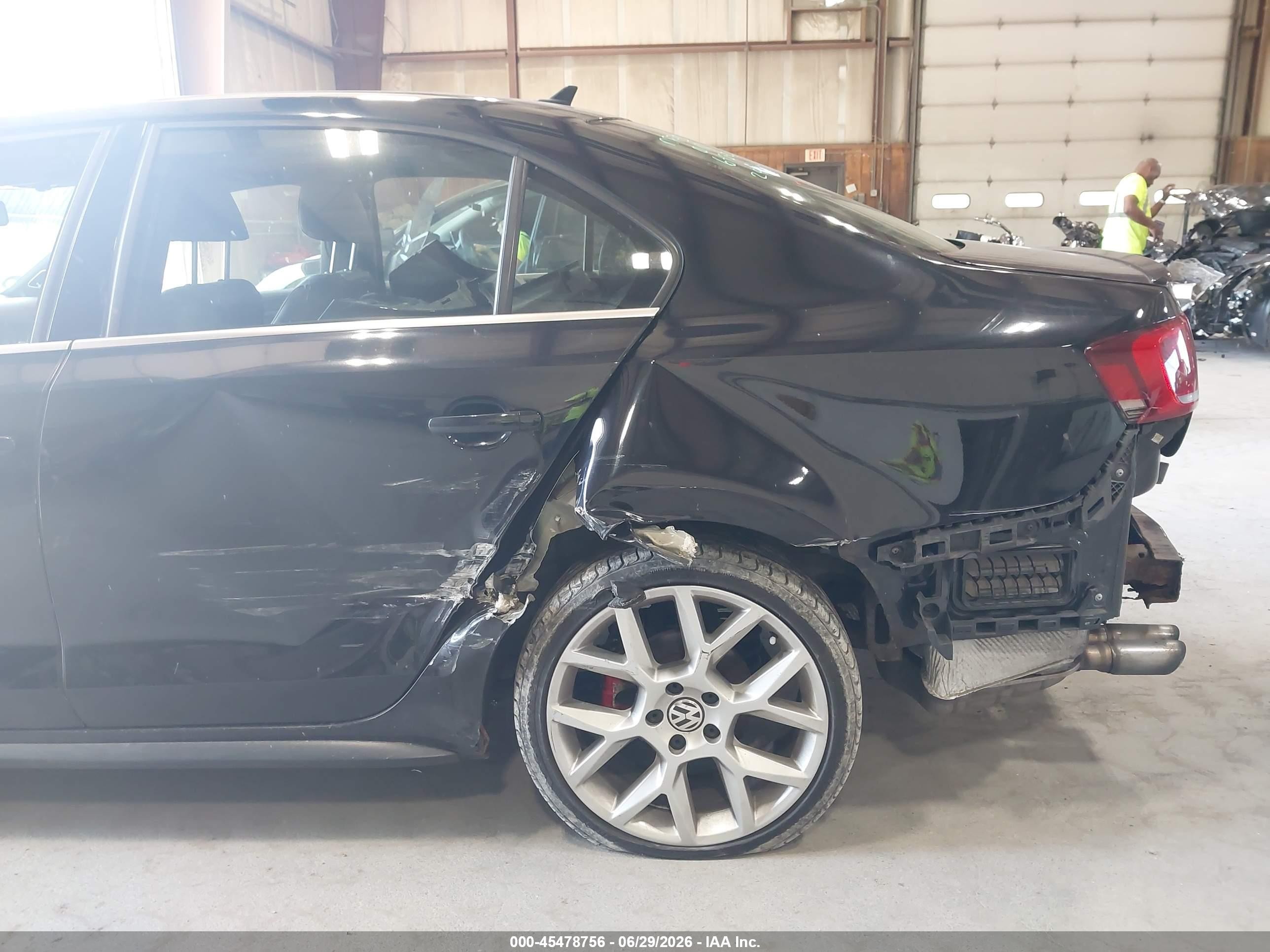 2014 Volkswagen Jetta Gli Edition 30 W/nav Black vin: 3VW4T7AJ5EM308629