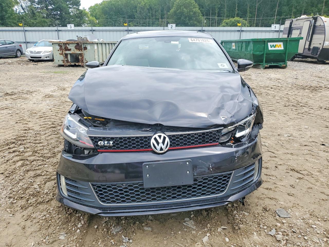 2015 Volkswagen Jetta Gli Black vin: 3VW4T7AJ5FM273379