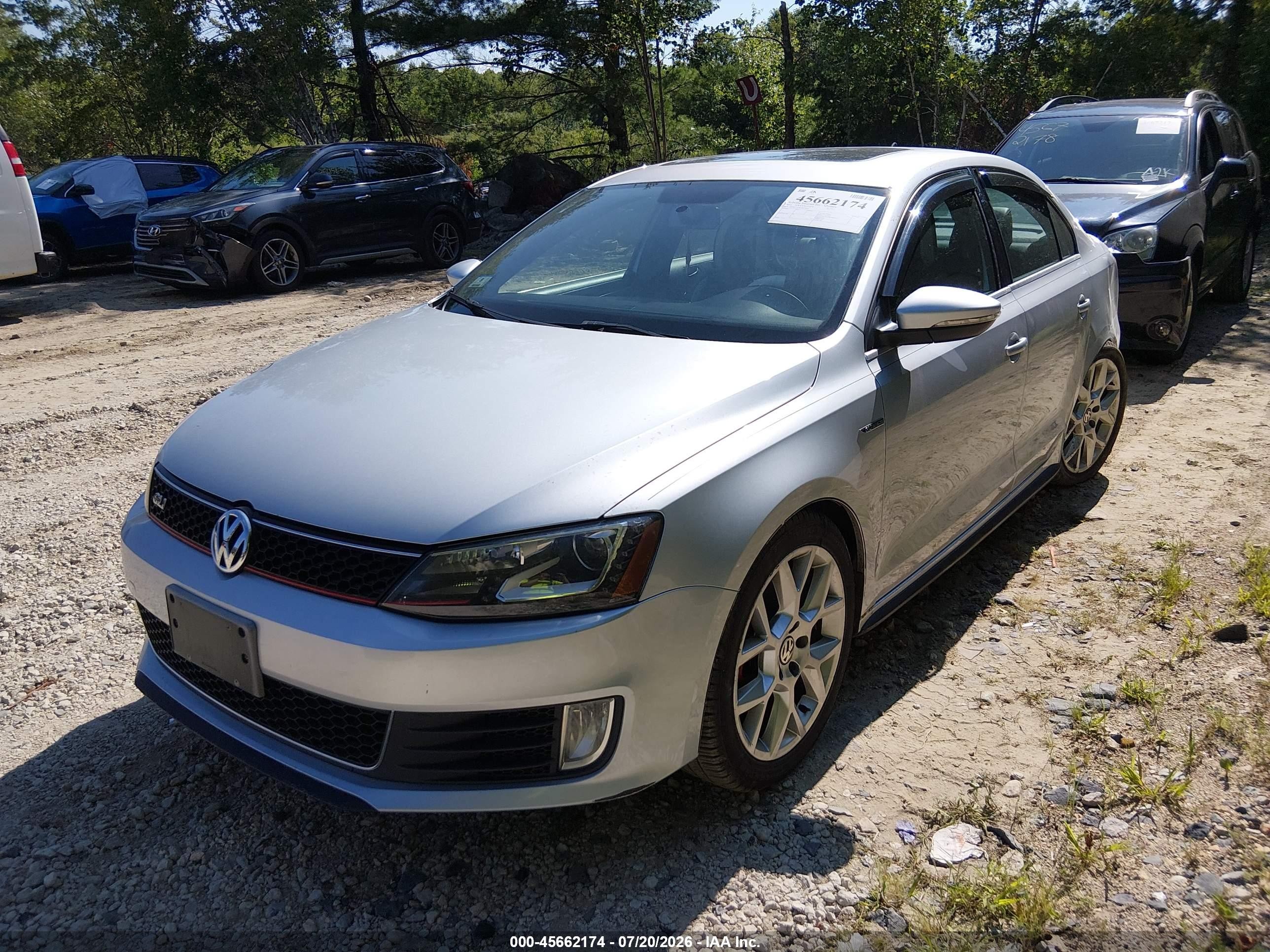 2014 Volkswagen Jetta Gli Edition 30 W/nav Silver vin: 3VW4T7AJ6EM275642