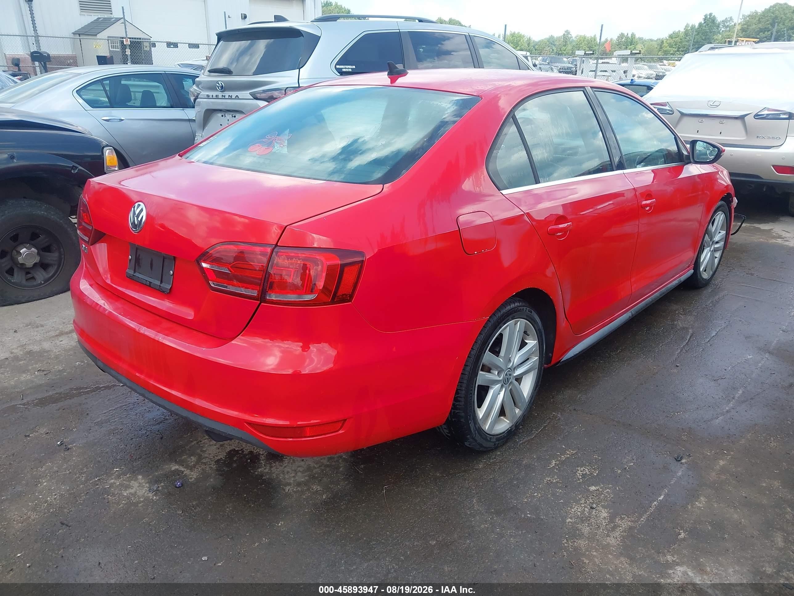 2013 Volkswagen Jetta Gli Красный vin: 3VW4T7AJ7DM306847